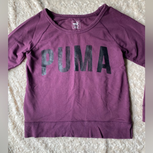 Puma Red/Burgundy Jumper Training Sweatshirt | SIZE: M - Picture 2 of 11